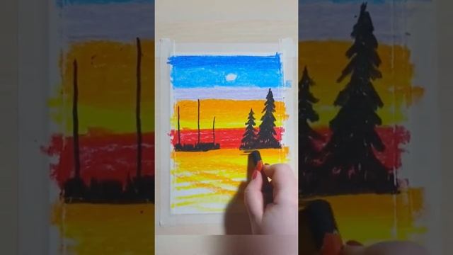 Как нарисовать пейзаж масляной пастелью #art #рисуемвместе #drawing #artist #рисование #draw #рисуем смотреть онлайн