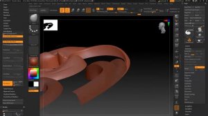 2. Лепка резного декора в ZBrush 2021. Типы кистей в ZBrush. Разбираем  кисти групп Move и Clay.