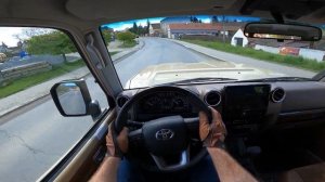 2024 Toyota Land Cruiser J70 with A/T (facelift) | POV test drive