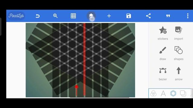 Tutorial cara membuat logo monogram 4 huruf inisial SFUC di pixellab
