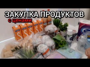 закупка продуктов / остатков необходимых продуктов с ценами