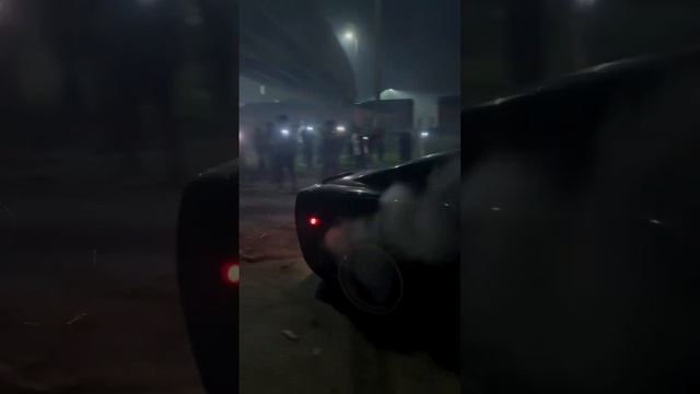 Corvette C6 Dragon_ Spitting Flames in Street Drifting