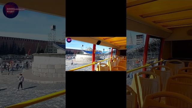 Прокатились (экскурсия) на двухэтажном автобусе City Sightseeing Russia по Москве.