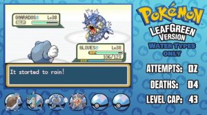 Trying a Pokemon Leaf Green Nuzlocke with WATER TYPES ONLY