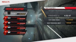 Need for Speed: Most Wanted (2012) (#11) Most Wanted 1 (Final Boss) (Koenigsegg vs Aventador)