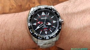 ❌❌VENDIDO❌❌ SEIKO PROSPEX KINETIC GMT SUN049P1 BRACELETE EM AÇO