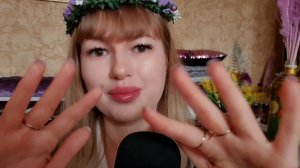 АСМР. Усыпляющий макияж со звуками рта😴 ASMR. Soporific makeup with mouth sounds💤.