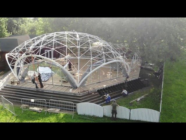 Ракушка обрела каркас. Парк Коломенское