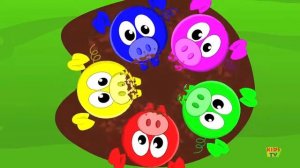 Five Little Piggies  Jumping On The Bed  Nursery Rhymes For Children by Kids Tv 720p