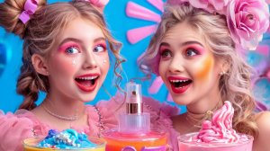 Космический слайм: Милана и мама создают магию из косметики! Что вышло? 🪄✨