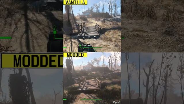 Fallout 4 Vanilla vs 120 Graphics Mod List PC RTX 4080 4K Ultra Graphics Comparison (3)