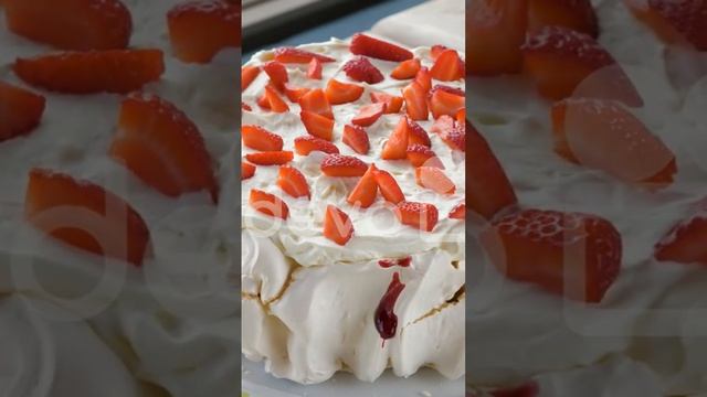 Enormous Pavlova meringue dessert crisp crust soft light#shorts #seo #viral #lsi#music#seafood#ROl смотреть онлайн