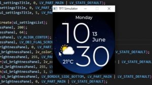 ESP32 C3 Mini LVGL UI Simulator