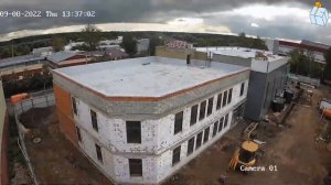 Таймлапс. Строительство административно-складского здания за 6 месяцев.