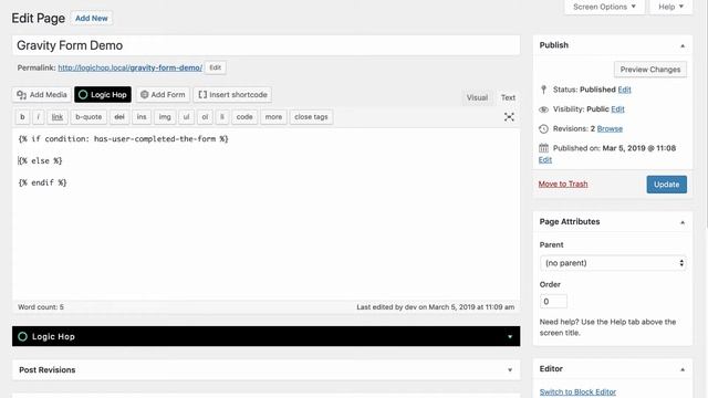 Use Gravity Forms Data for Content Personalization with Logic Hop