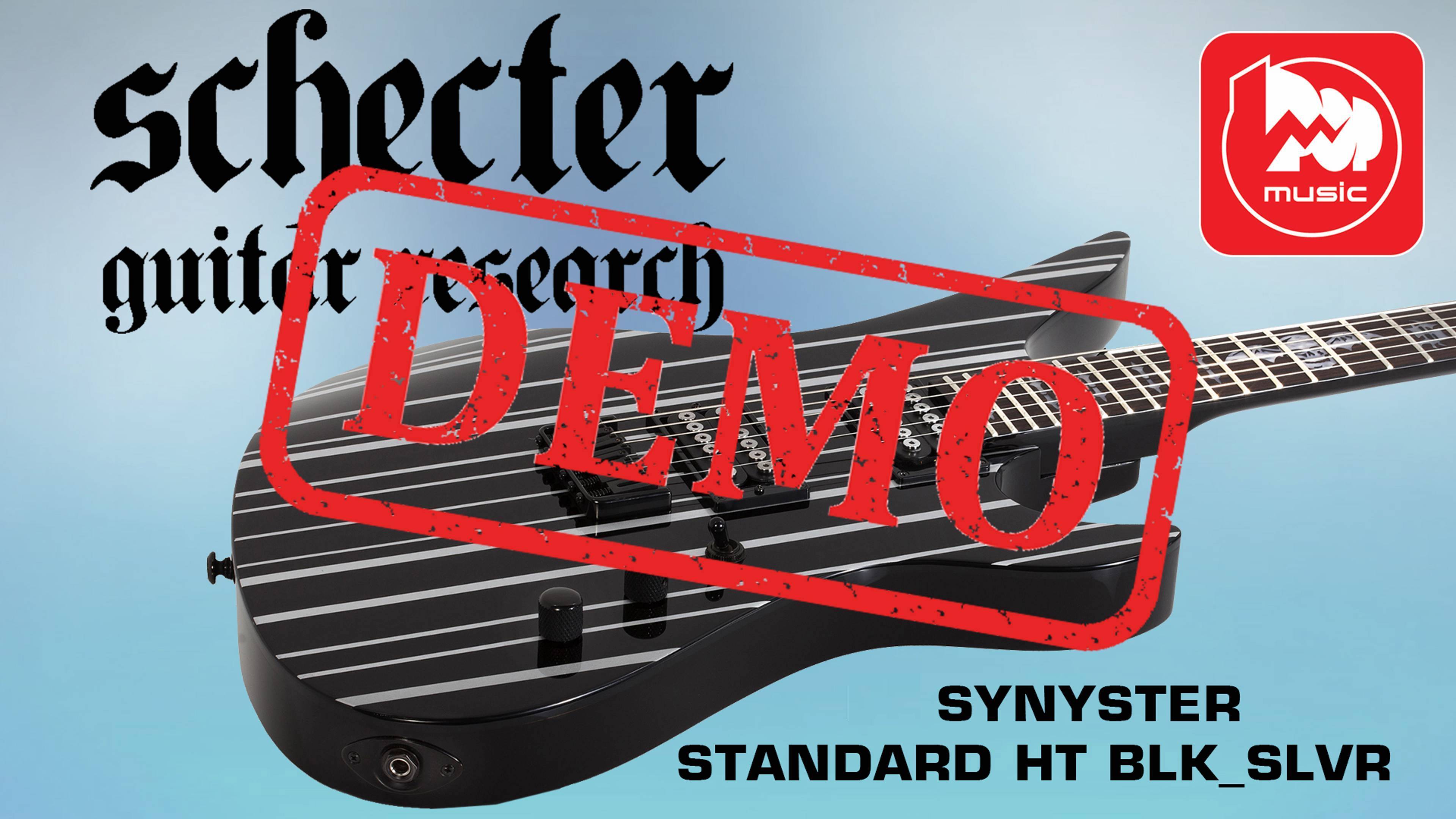 Электрогитара SCHECTER SYNYSTER STANDARD HT BLK/SLVR - демонстрация звучания