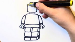 Как нарисовать человечка Лего
