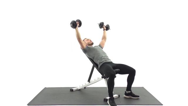 #5 Разведение гантелей лежа на наклонной скамье. Верхняя часть грудных мышц. смотреть онлайн