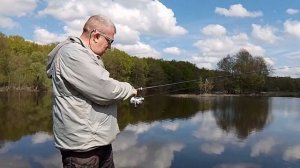 Тестирую лёгкий спиннинг KDF Having, длиной 2,58 м и тестом 2-16 гр.