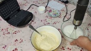 Венские вафли, ну очень вкусно получилось. Учусь готовить