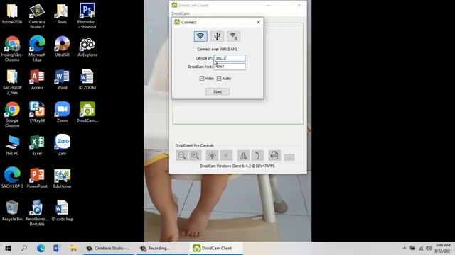 Cài đặt Phần mềm Droidcam Client trên Laptop, PC và kết nối với ĐT смотреть онлайн