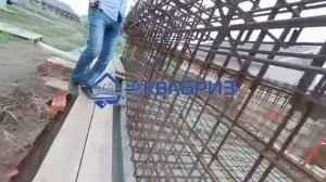 VR 360гр. Армирование бассейна перед бетонированием. Крутите видео вокруг.