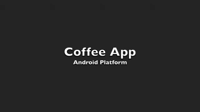 Coffee App V1 смотреть онлайн