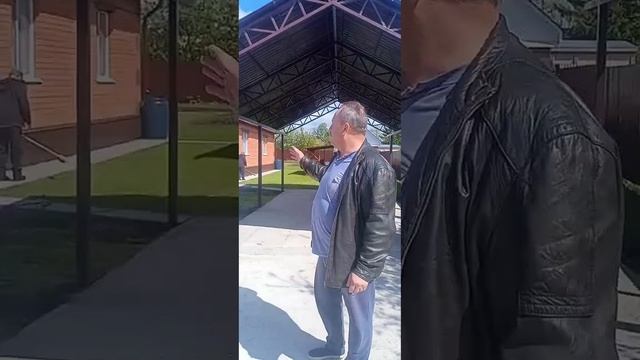 Отзыв клиента на навес в Ульяновской области. Зонт 73. Русский Сварщик