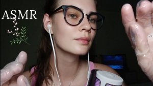 LUNA asmr | Массаж маслом, перчатки, неразборчивый шёпот ♀️