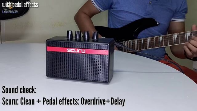 SCURU S-1 Mini Guitar Amp Unboxing | Review | Demo I McfloodTV смотреть онлайн