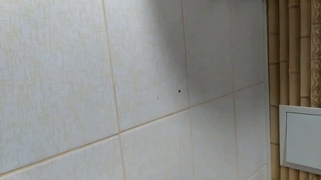 Как прикрепить полку к плитке в ванной ?