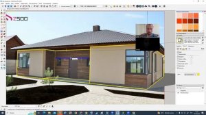 Sketchup работа с инструментом Совмещенное фото
