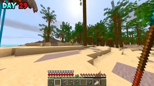 I Survived 100 Days on a TROPICAL ISLAND in Hardcore Minecraft... смотреть онлайн