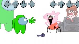 Mini Crewmate Kills 6 FNF Mods Characters | Friday Night Funkin' vs Among us | Week 1