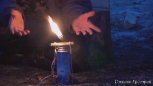 Импровизированный туристский газовый светильник