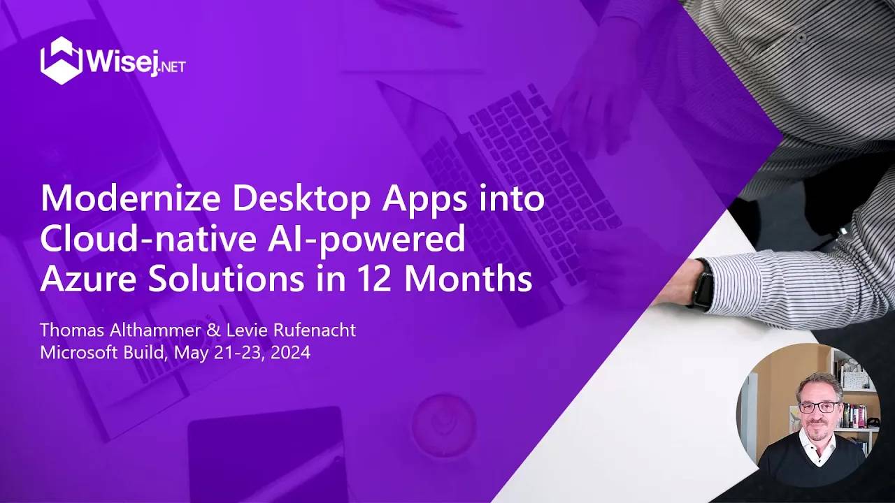 Modernize desktop apps into state-of-the-art web ones with Wisej.NET ｜ ODFP653
