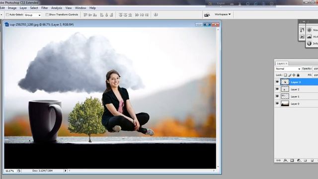 How to Create Magic Using Adobe Photoshop | "The Green Tea Girl" | Graphic Design Lesson No. 13