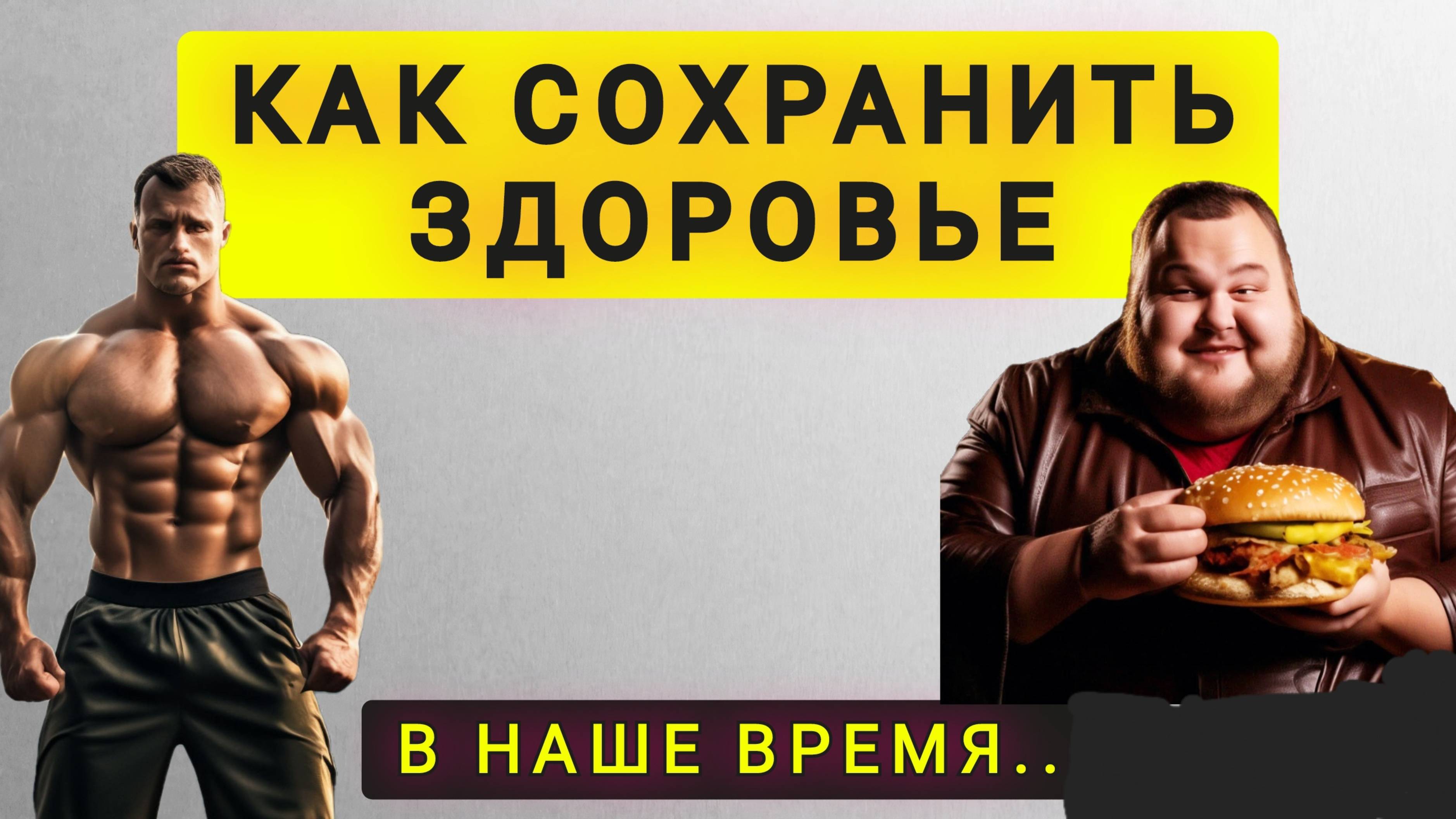 КАК СОХРАНИТЬ ЗДОРОВЬЕ В НАШЕ ВРЕМЯ !!