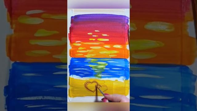 Beautiful landscape with gouache #art #рисуемвместе #drawing #artist #рисование #draw #рисуем смотреть онлайн