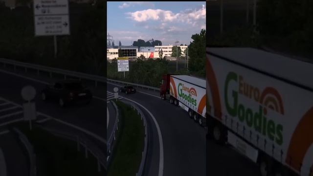 Когда решил чуть чуть ускорится в #eurotrucksimulator2 смотреть онлайн