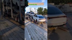 Авто из Кореи в Россию под ключ - погрузка на автовоз