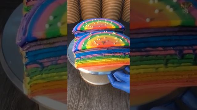 Star Sky Rainbow Cake Home #Shorts смотреть онлайн