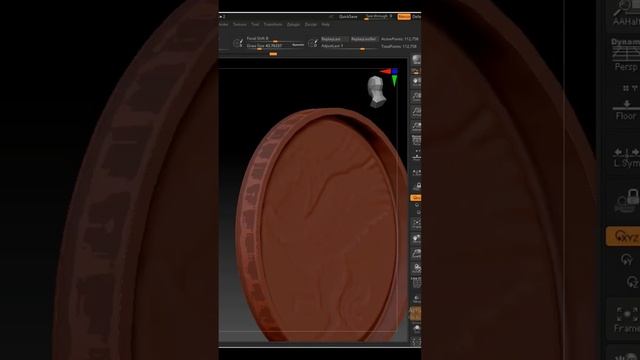 horse coin pendent zbrush 🔥#photoshop #zbrushsculpting #3dmodel #art #3dsculpting #artist #zbrush