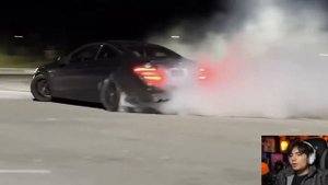 Mercedes-Benz C63 AMG 6.2 L V8 DRIFT EXHAUST SOUNDS