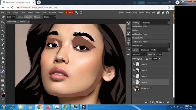 Vector in photopea simple and easy II Photopea Tutorial Vector Detail #30 смотреть онлайн