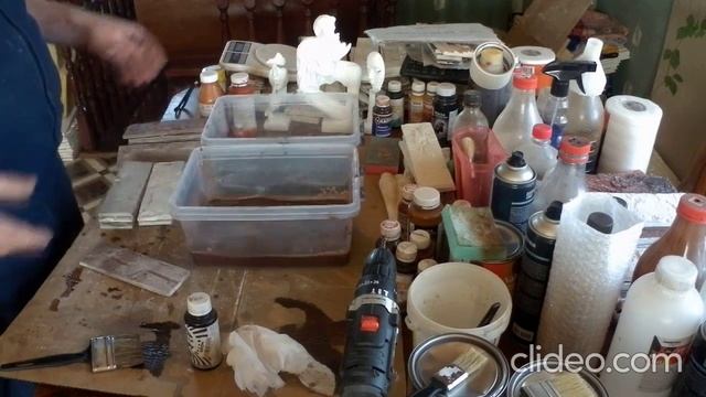 две краски получаем красивые цвета гипсовый камень смотреть онлайн