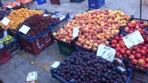 Овощной рынок и цены на продукты 17 июля 2017 Махмутлар_Турция.