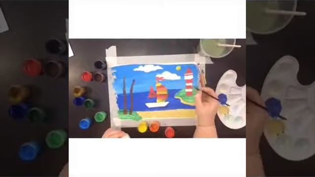 Как нарисовать корабль ребенку ускоренное. Урок рисования для детей