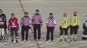 The Russians, the national anthem and the winter game. Bandy