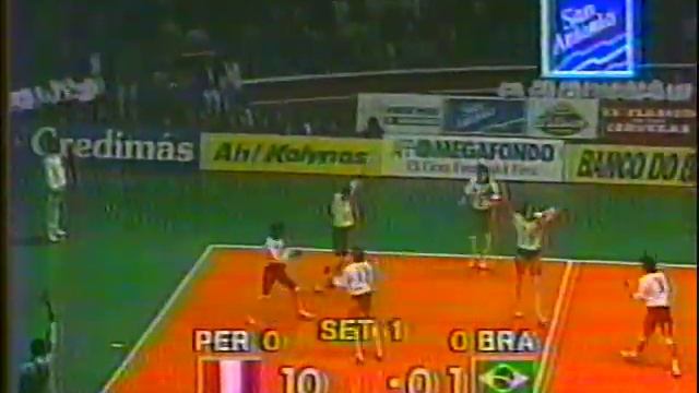 Sul Americano de Vôlei 1993: Brasil x Peru Fase Preliminar